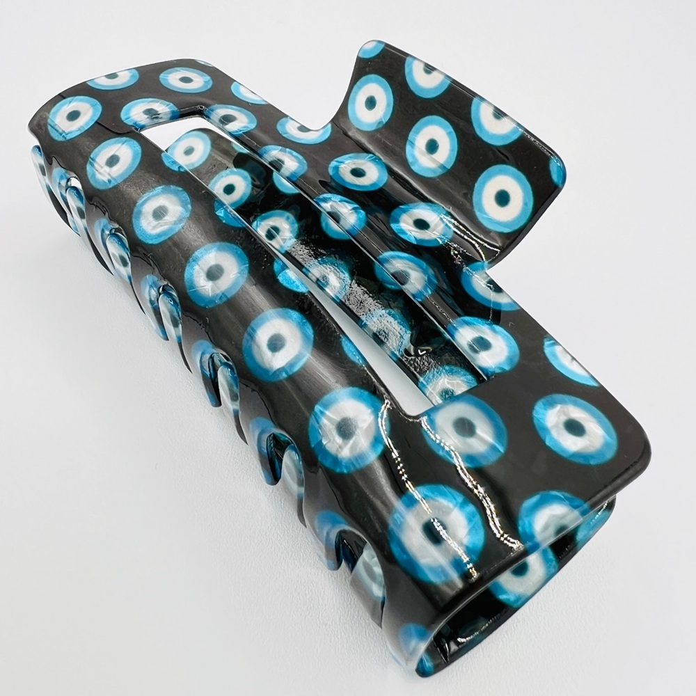 Black Evil Eye Claw Hair Clip New - Picture 2 of 5